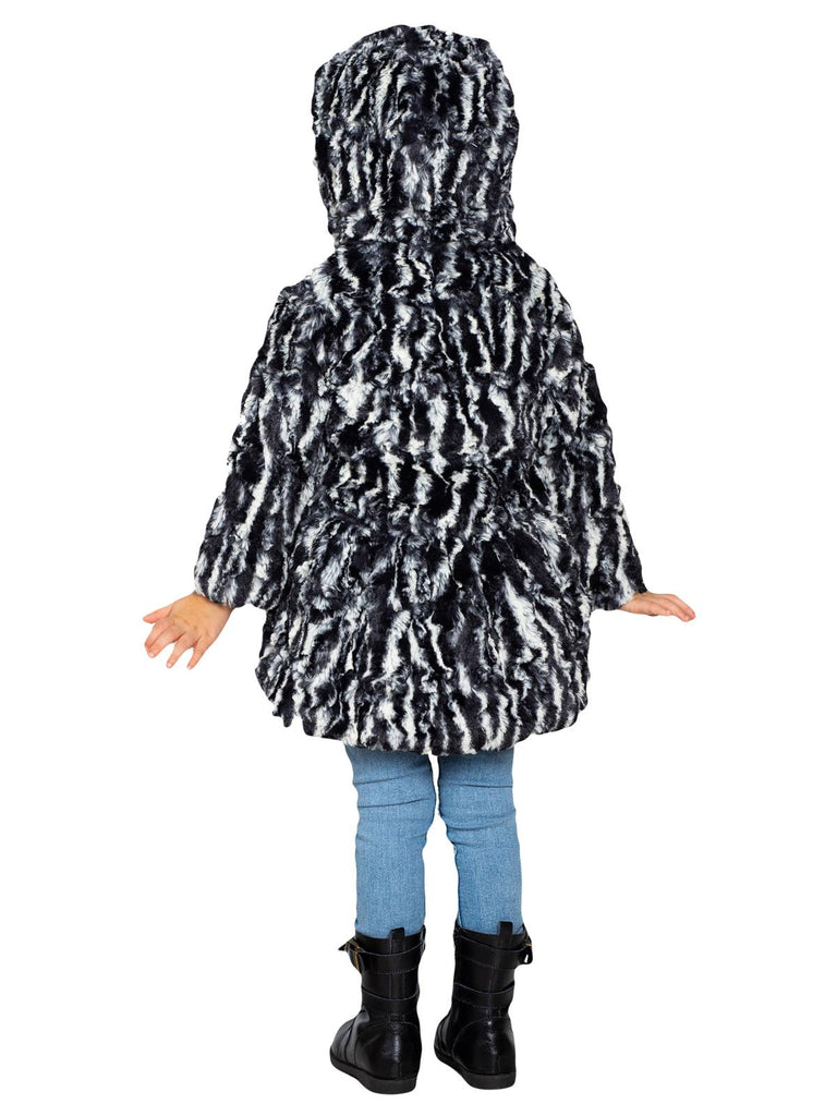Widgeon Little Girls Faux Zebra Fur Coat