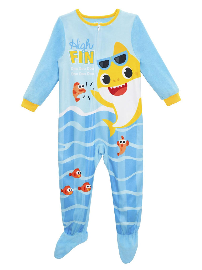 Baby Shark Boys' Onesie Sleeper Blanket Pajama