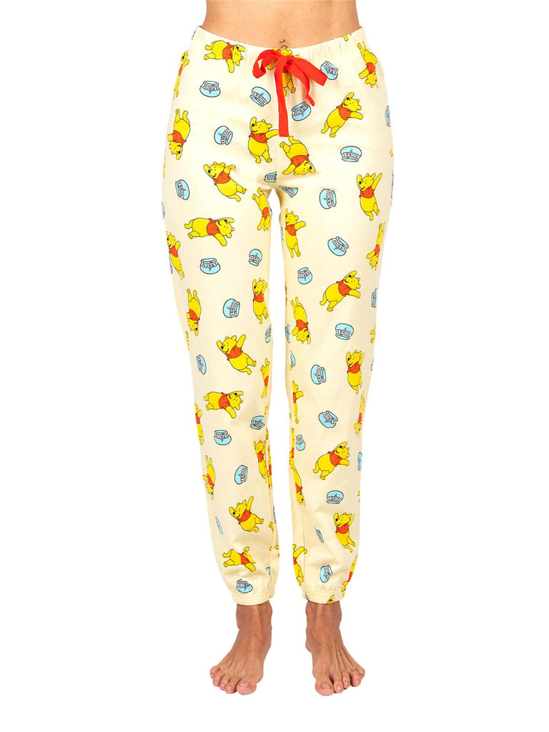 Disney Winnie The Pooh Women's Cotton Pajama Pants, Sleepwear Bottoms