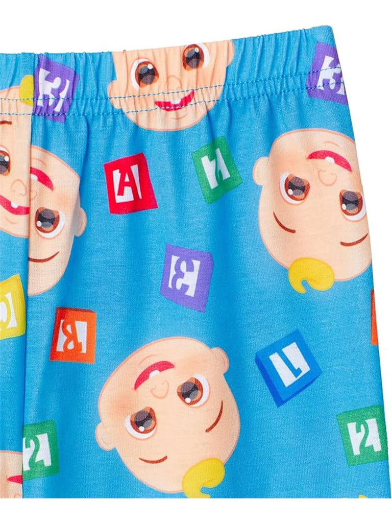 CoComelon Boys Pajamas for Toddler Kids | 4 Piece Sleepwear Sets for Toddler Boys Pajama Bottoms and Sleep Shirts Blue