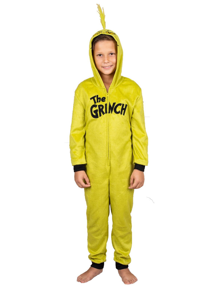 Dr. Seuss Grinch Family Matching Onesie Pajama Costume Union Suit
