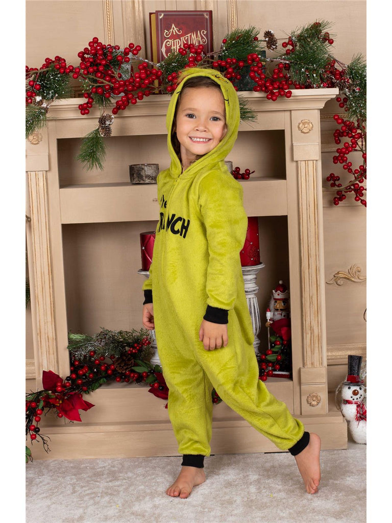 Dr. Seuss Grinch Family Matching Onesie Pajama Costume Union Suit
