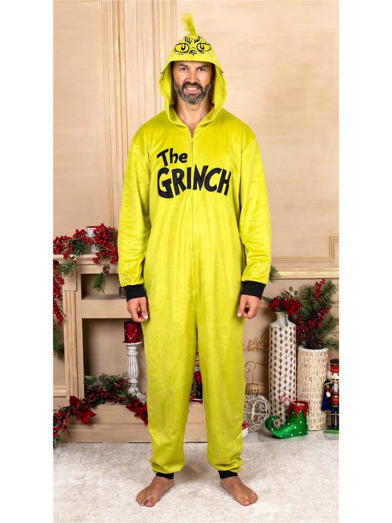 Dr. Seuss Grinch Family Matching Onesie Pajama Costume Union Suit