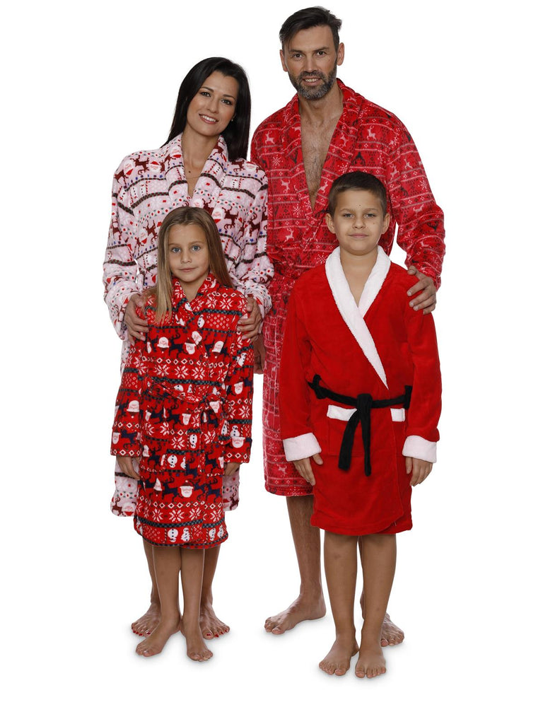 Intimo Red Fairsaile Santa Belted Robe for Girls