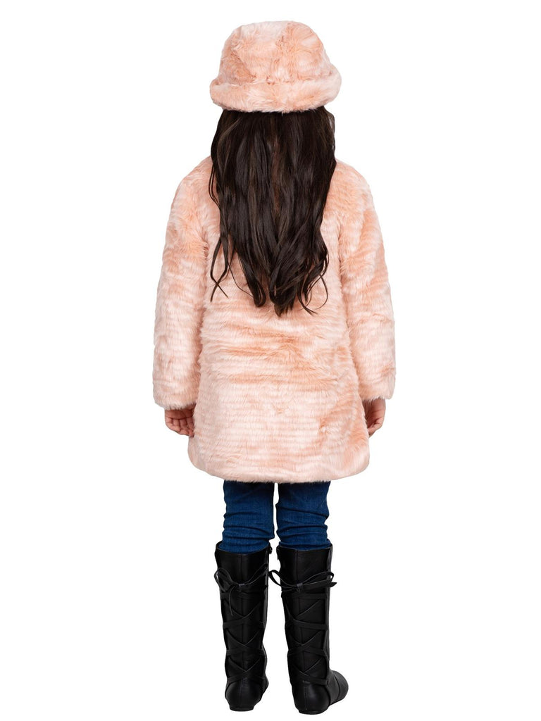 American Widgeon Double Breasted Faux Fur Coat, Mauve Pink