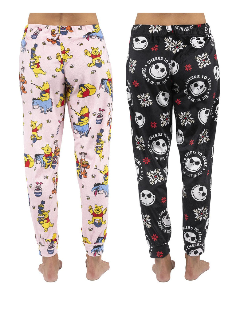 Winnie The Pooh Women's Plush Jogger Pajama Pants Pack of 2