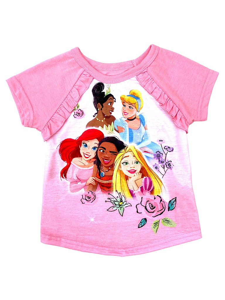 Disney Princesses Girls' Pajama, 3 Piece Sleepwear Set