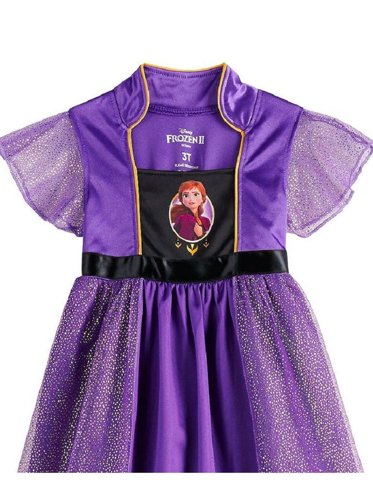 Disney Girls' Frozen II Nightgown Pajama Princess Dress Sleepwear