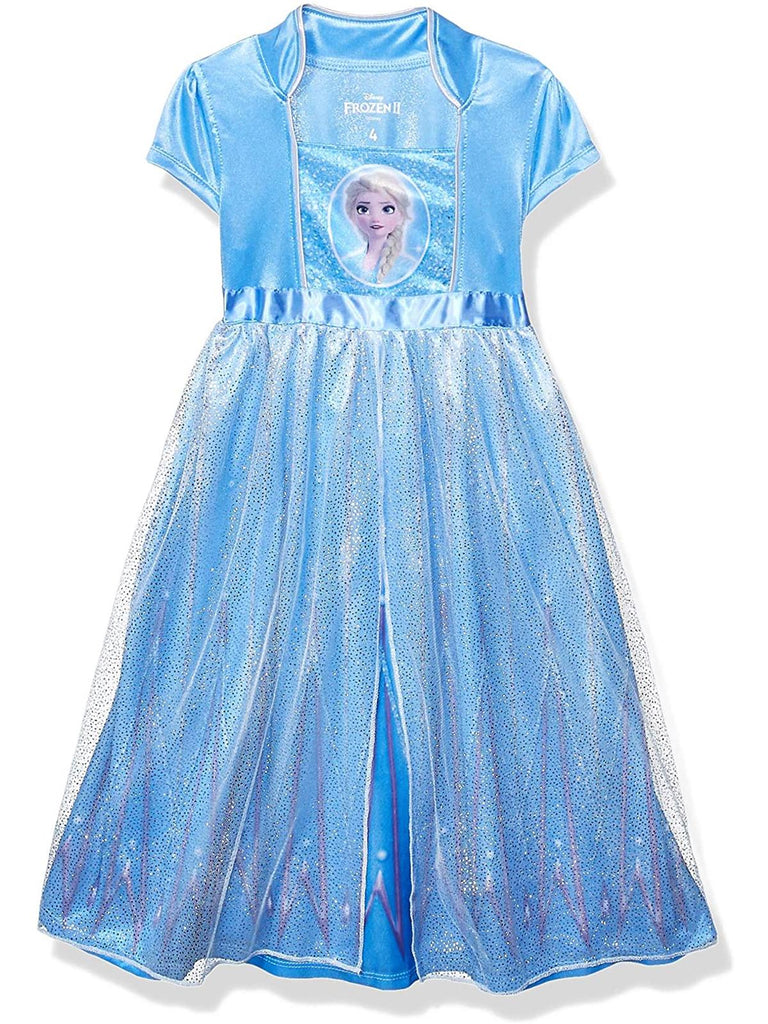 Disney Frozen II Girls' Nightgown Fantasy Elsa Sleepwear
