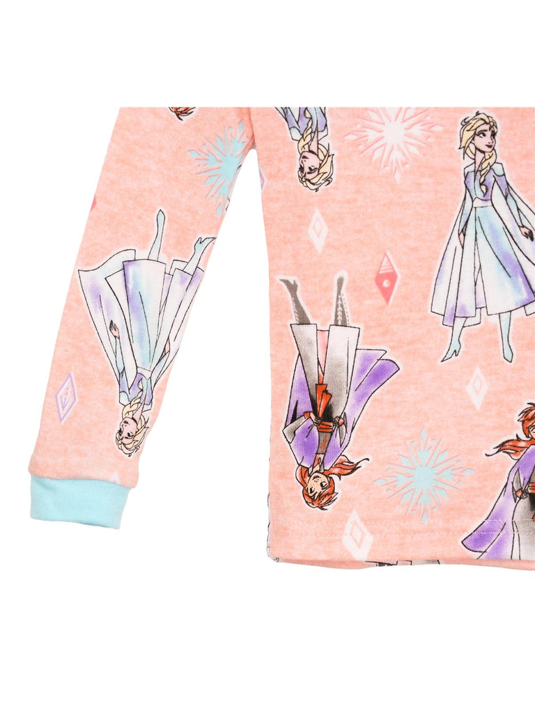 Disney Frozen Girls' 4 Piece Cotton Pajama Set