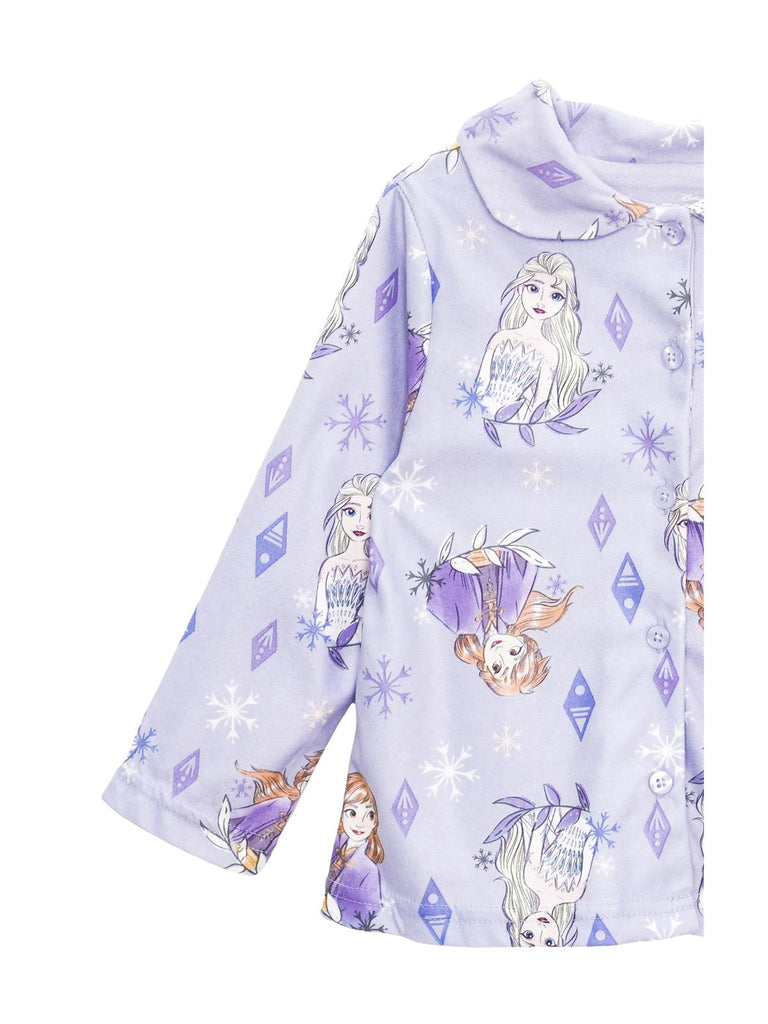 Disney Frozen Toddler Girls' 2 Piece Coat Pajama Set