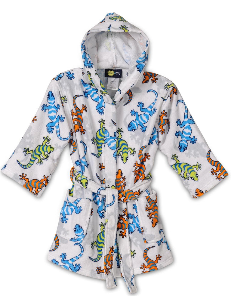 Splish Splash & Me Boys Beach Bath Lizard Hooded Robe Cover Up