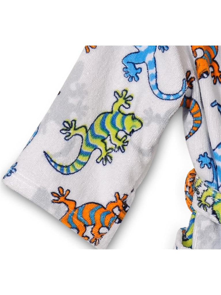 Splish Splash & Me Boys Beach Bath Lizard Hooded Robe Cover Up