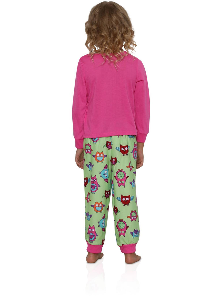 Komar Kids Girls' Big Girls' Owl Love 2 Piece Pajama Set
