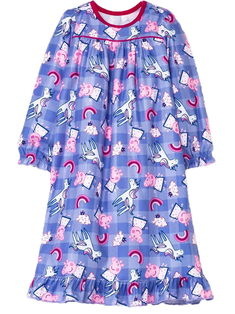 Peppa Pig Toddler Girls' Nightgown Long Sleeve Pajama