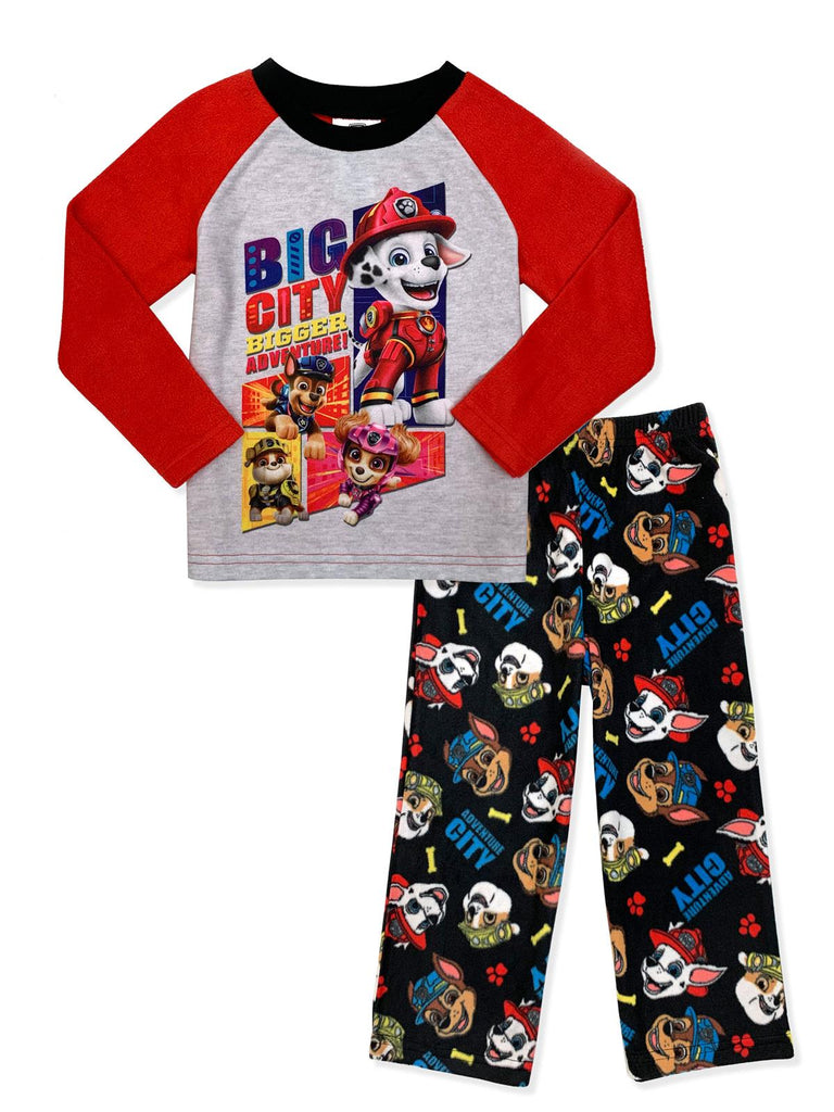 Paw Patrol Boys' 2 Piece Fleece Pajama Set Sleepwear