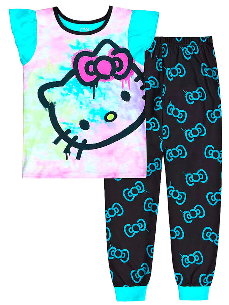 Hello Kitty Girls' Pajama, 2 Piece Sleepwear Set