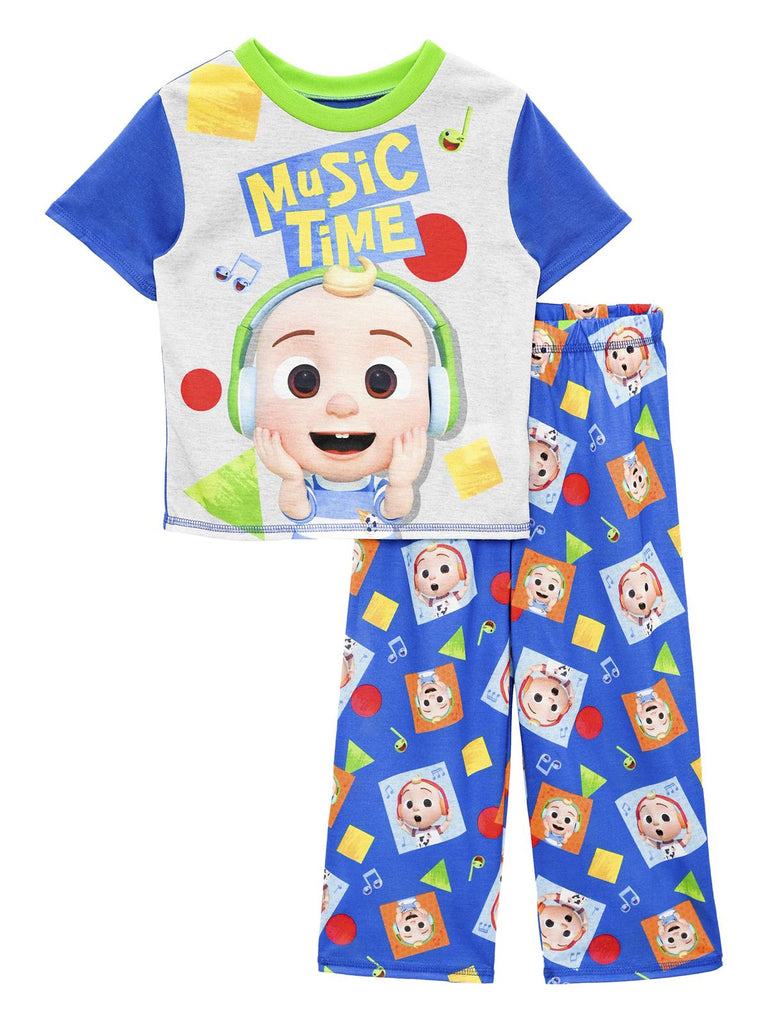 CoComelon Boys' Pajama, 2 Piece Sleepwear Set