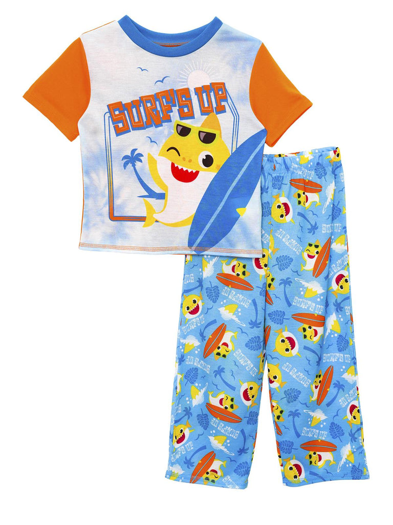 Baby Shark Boys' Pajama, 2 Piece Sleepwear Set