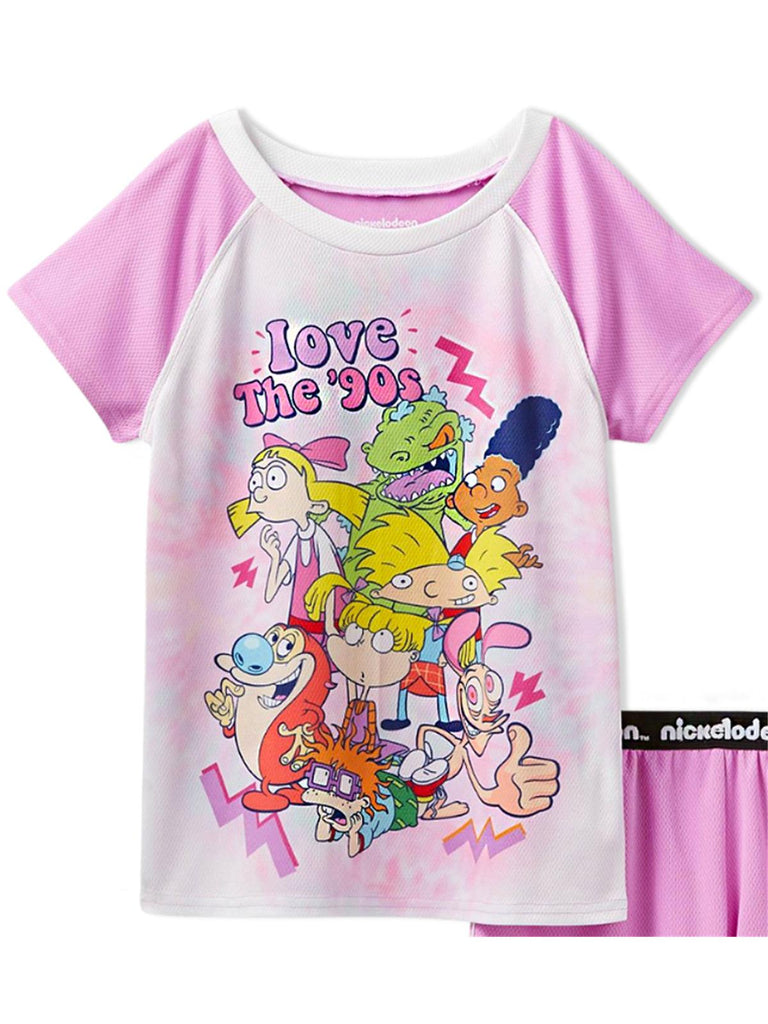 Nickelodeon Love The '90s Girls' Pajama, 2 Piece Sleepwear Set