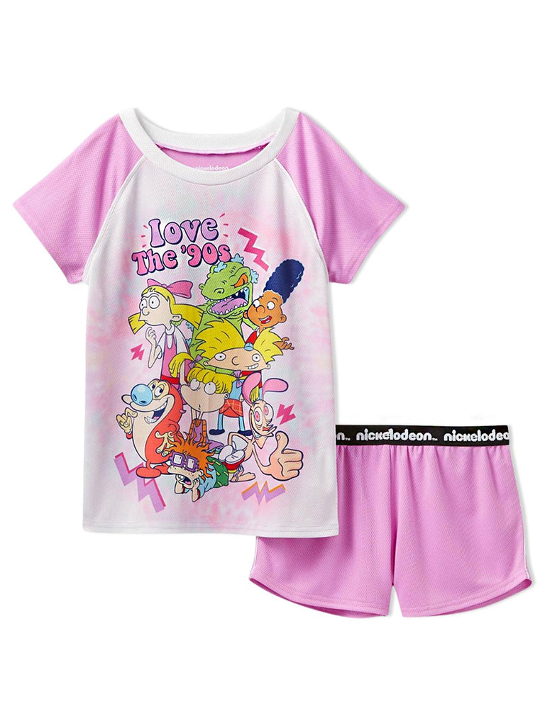 Nickelodeon Love The '90s Girls' Pajama, 2 Piece Sleepwear Set