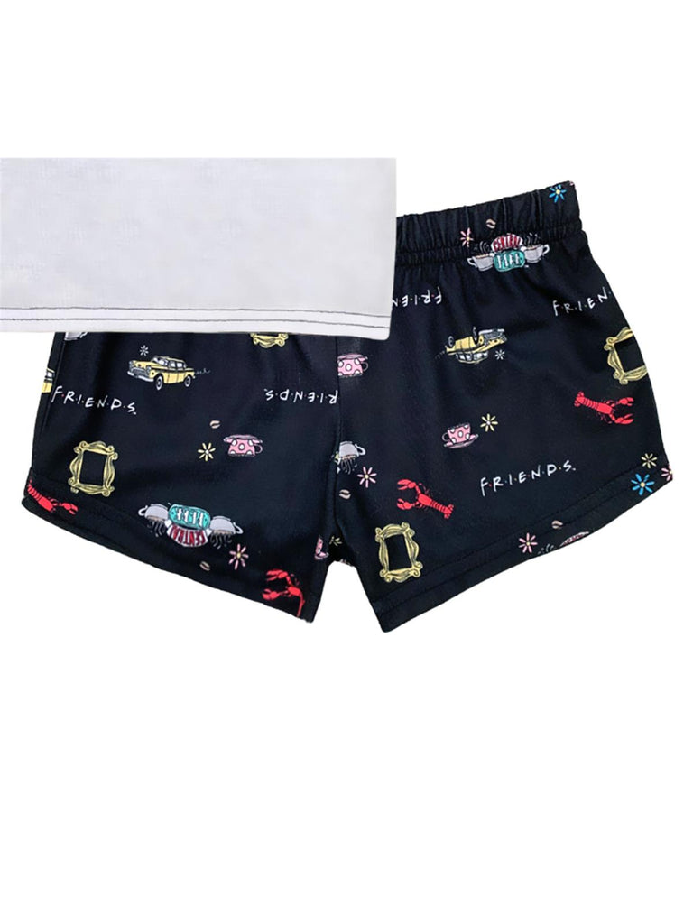 Friends Girls' Pajama, 2 Piece Sleepwear Set