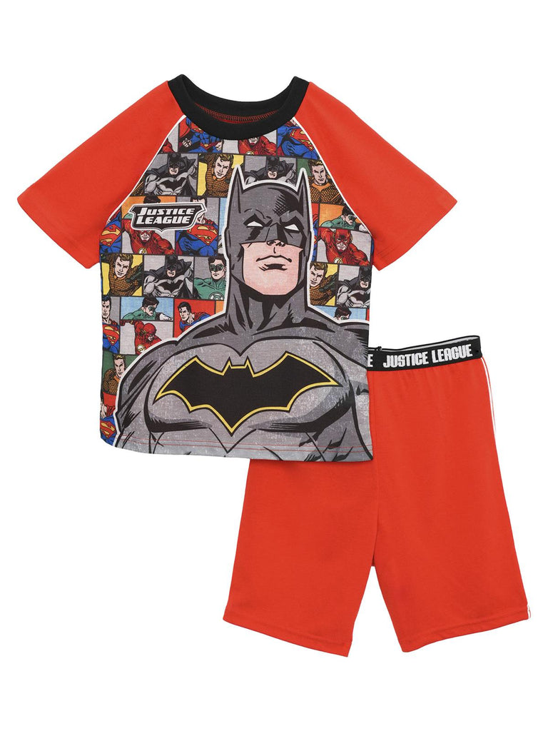 DC Comics Justice League Boys' Pajama, 2 Piece Batman Sleepwear Set