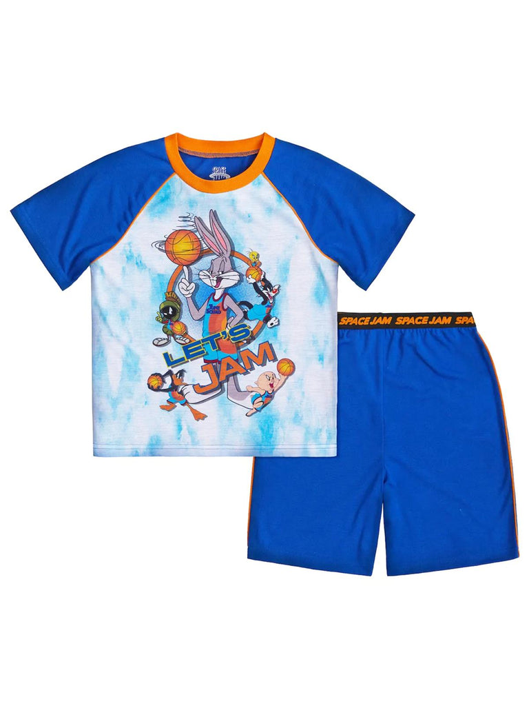 Space Jam Boys' Pajama, 2 Piece Sleepwear Set