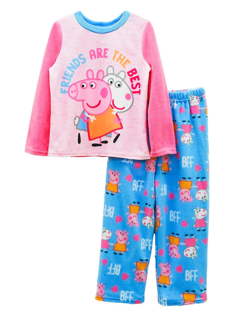 Peppa Pig Girls' 2 Piece Fleece Pajama Set