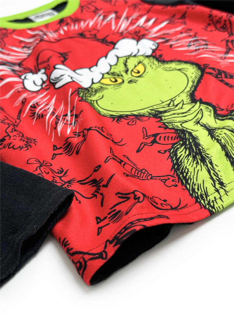 Dr. Seuss How the Grinch Stole Christmas Boys' You’re A Mean One Long Sleeve 2-Piece Pajama Set