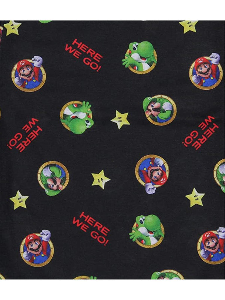 SUPER MARIO Boys' Pajama Set, Yoshi Mario Luigi, Sizes 4-10