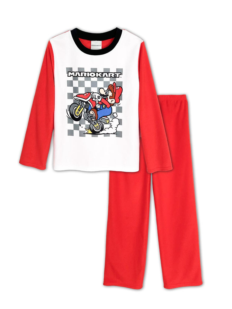Mario Kart Boys Long Sleeve Kids 2-Piece Pajama Set