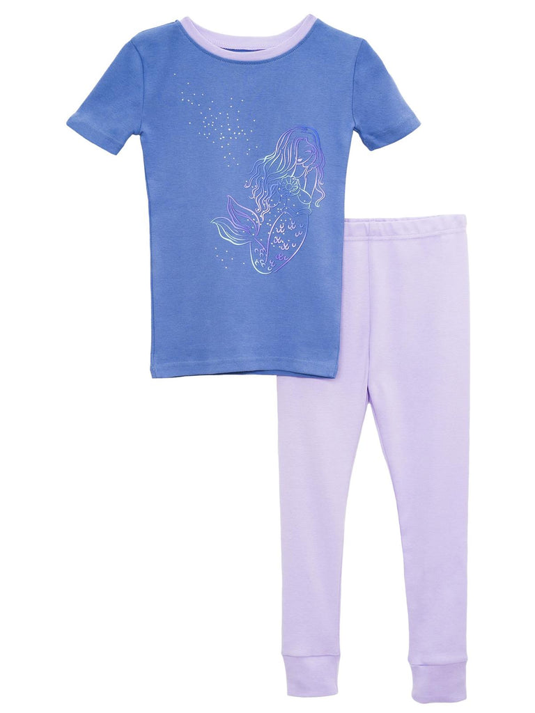 Prestigez Girls' Organic Cotton 2 Piece Pajama Set