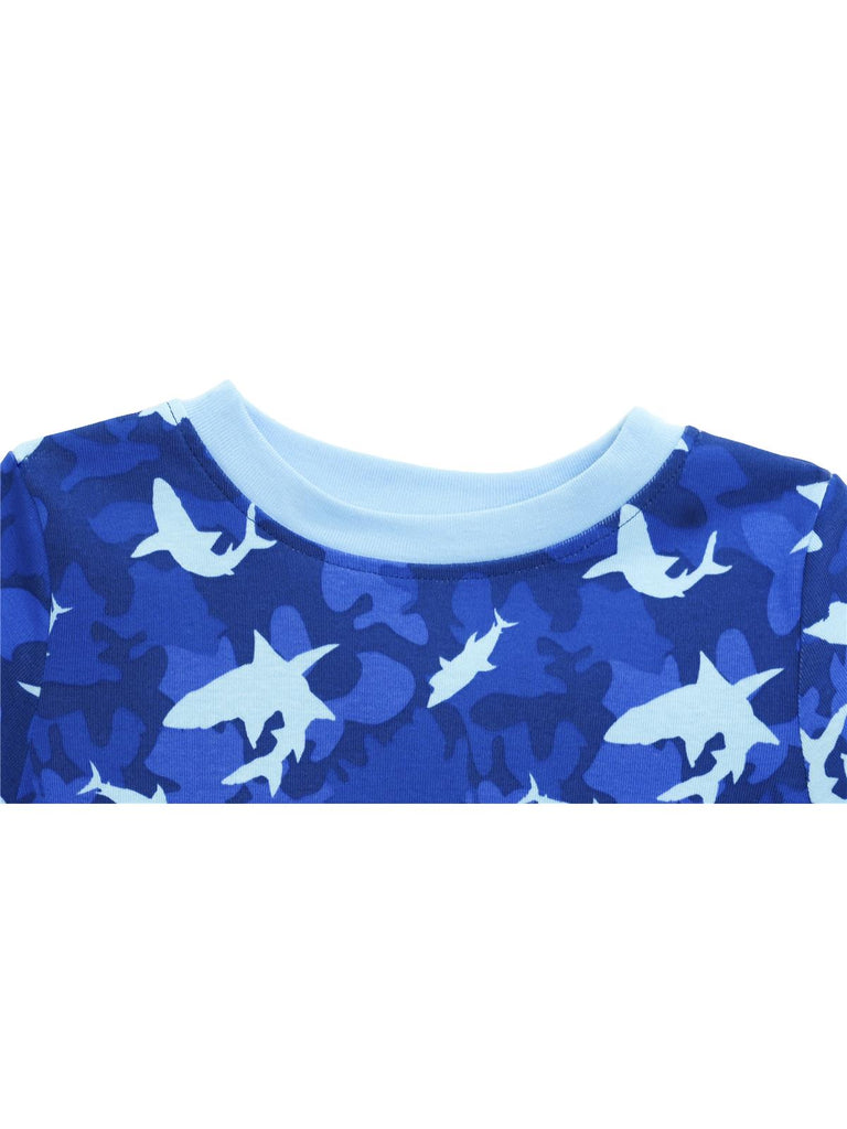 Prestigez Toddler Boys' Organic Cotton 2 Piece Pajama Set Sharks