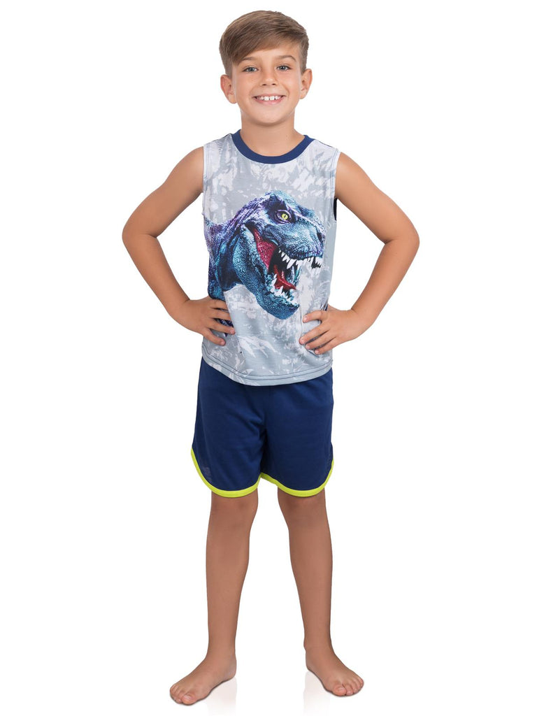 Saint Eve Boys 2 Piece Tie Dye Pajama Set, Tank and Shorts