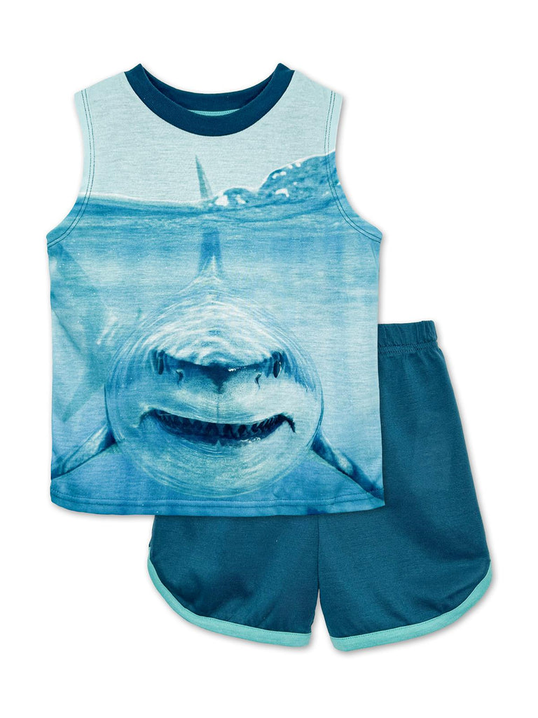 Saint Eve Boys 2 Piece Tie Dye Pajama Set, Tank and Shorts