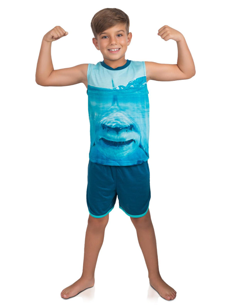 Saint Eve Boys 2 Piece Tie Dye Pajama Set, Tank and Shorts