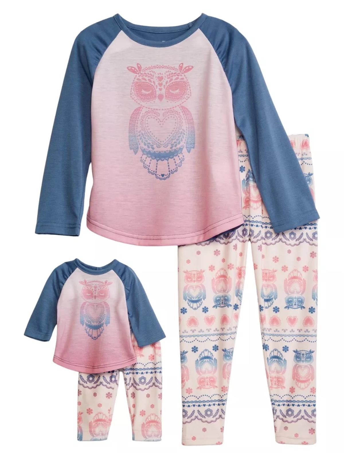 Girls owl pyjamas deals
