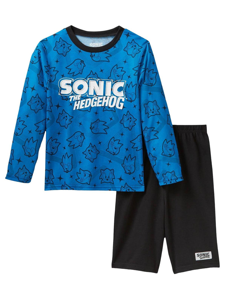Sonic The Hedgehog Boys' Pajamas, 2 Piece Sleepwear Set