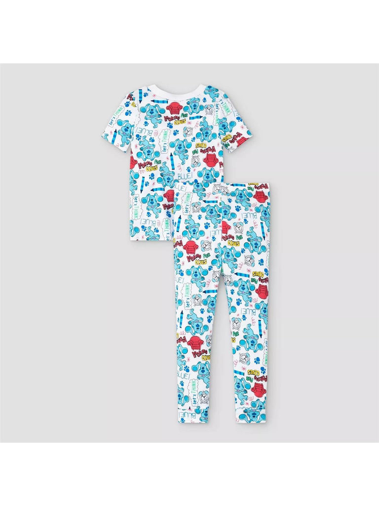 Blue's Clues Boys' Pajama, 4 Piece Cotton Sleepwear Set