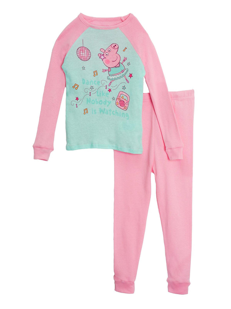 Peppa Pig Girls' 4 Piece Cotton Pajama Set