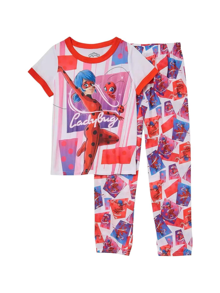 Miraculous Ladybug Striped Short Sleeve Pajama Set