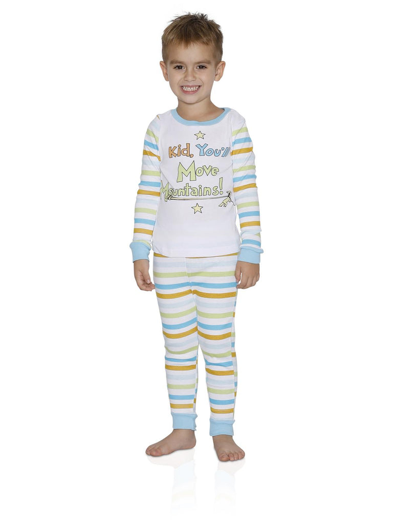 Dr Seuss Kid, You'll Move Mountains Boys Cotton Pajama Set