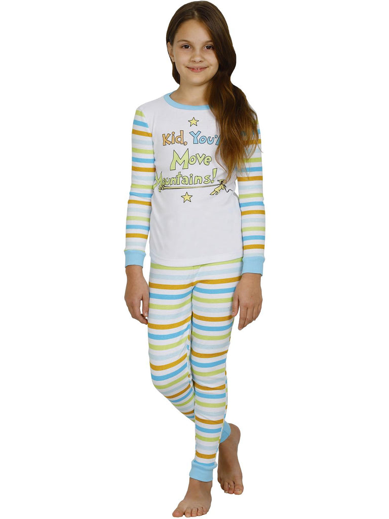 Dr Seuss Kid, You'll Move Mountains Boys Cotton Pajama Set