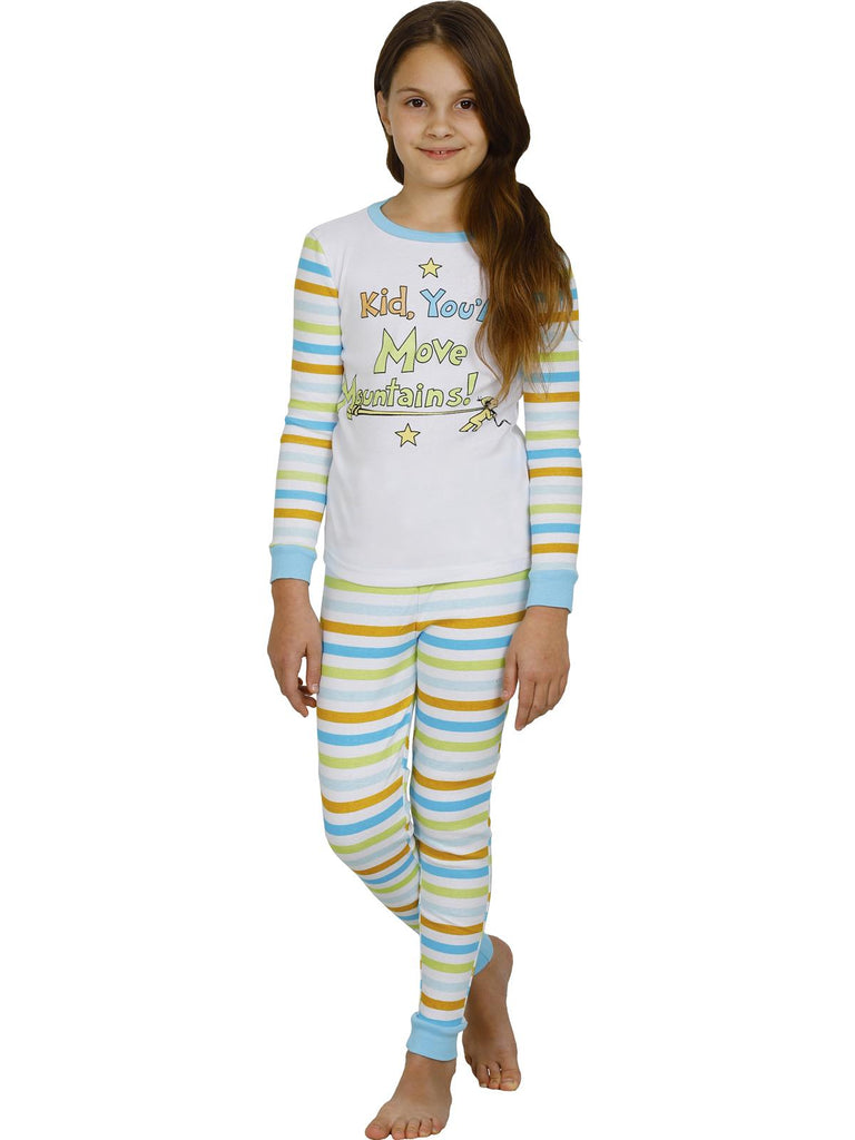 Dr Seuss Kid, You'll Move Mountains Boys Cotton Pajama Set