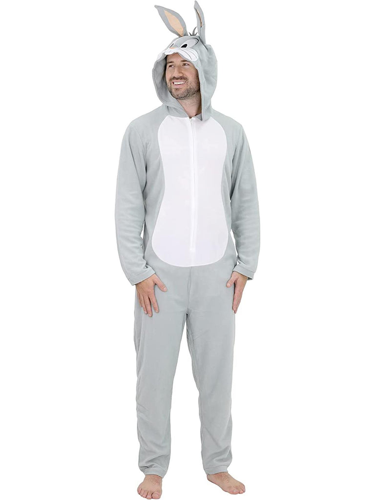 Looney Tunes Bugs Bunny Adult Onesie Pajama Costume