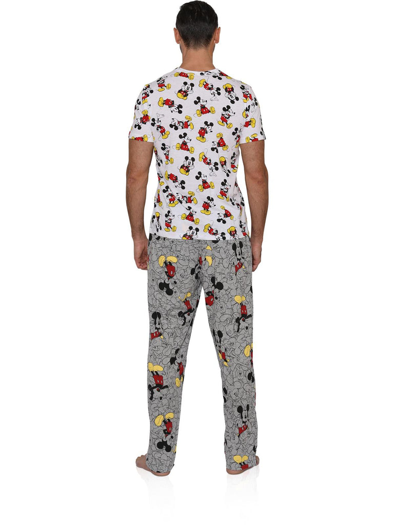 Disney Men's Classic Mickey Mouse Pajama Tee and Lounge Pant Set