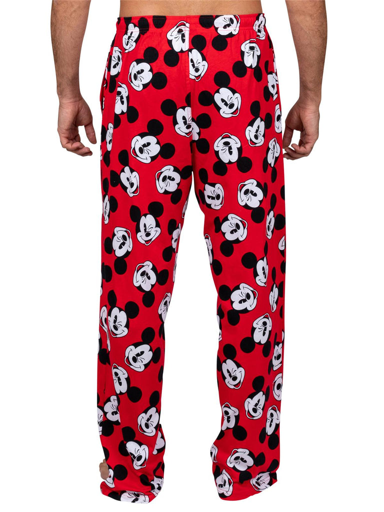 Disney Men's Mickey Mouse Pajama Lounge Pants Sleepwear Bottoms