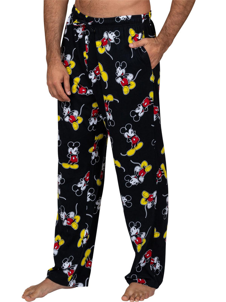 Disney Men's Classic Mickey Mouse Pajama Lounge Pants Sleepwear Bottoms