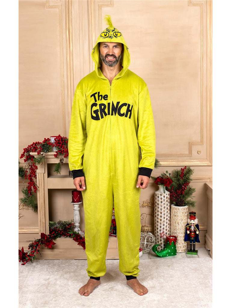 Dr. Seuss Grinch Family Matching Onesie Pajama Costume Union Suit